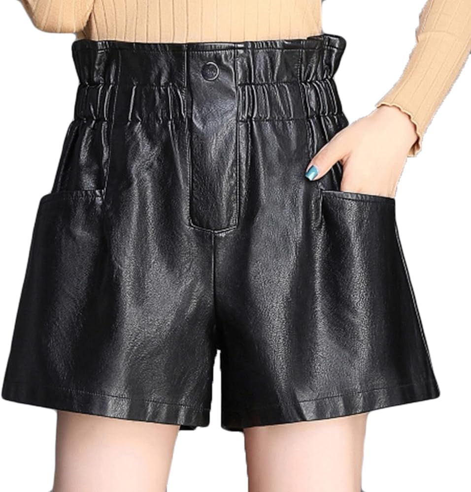 Amazon | [THLD] ショートパンツ レディース マットな質感 上品な