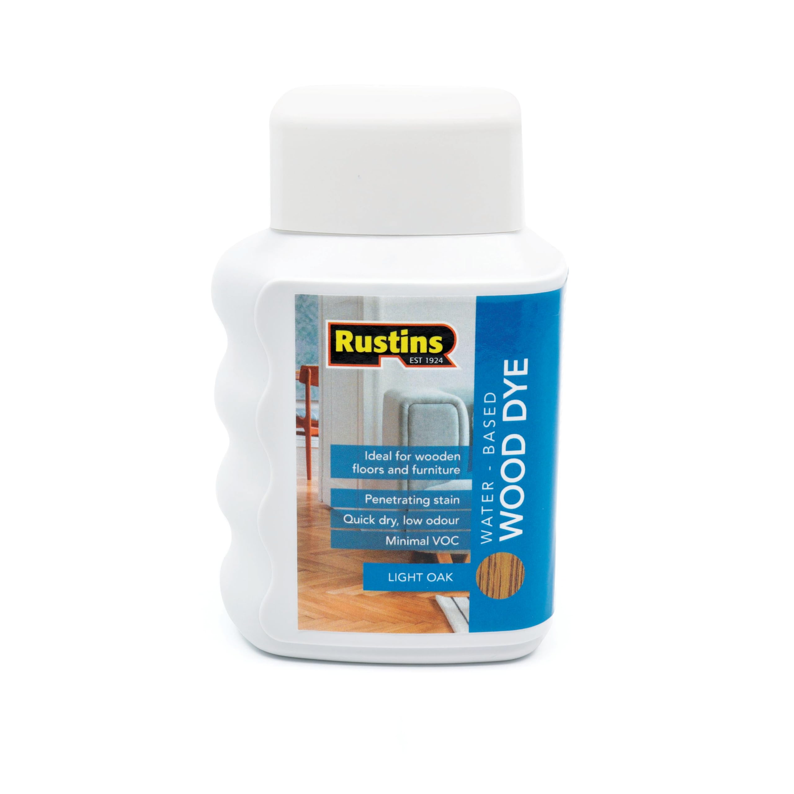 Rustins Water-Based Wood Dye Light Oak 250Ml 5015332005819