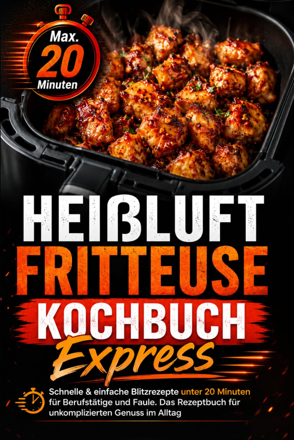 Heißluftfritteuse Kochbuch Express: Schnelle & einfache Blitzrezepte unter 20 Minuten für Berufstätige und Faule. Das Rezeptbuch für unkomplizierten Genuss im Alltag