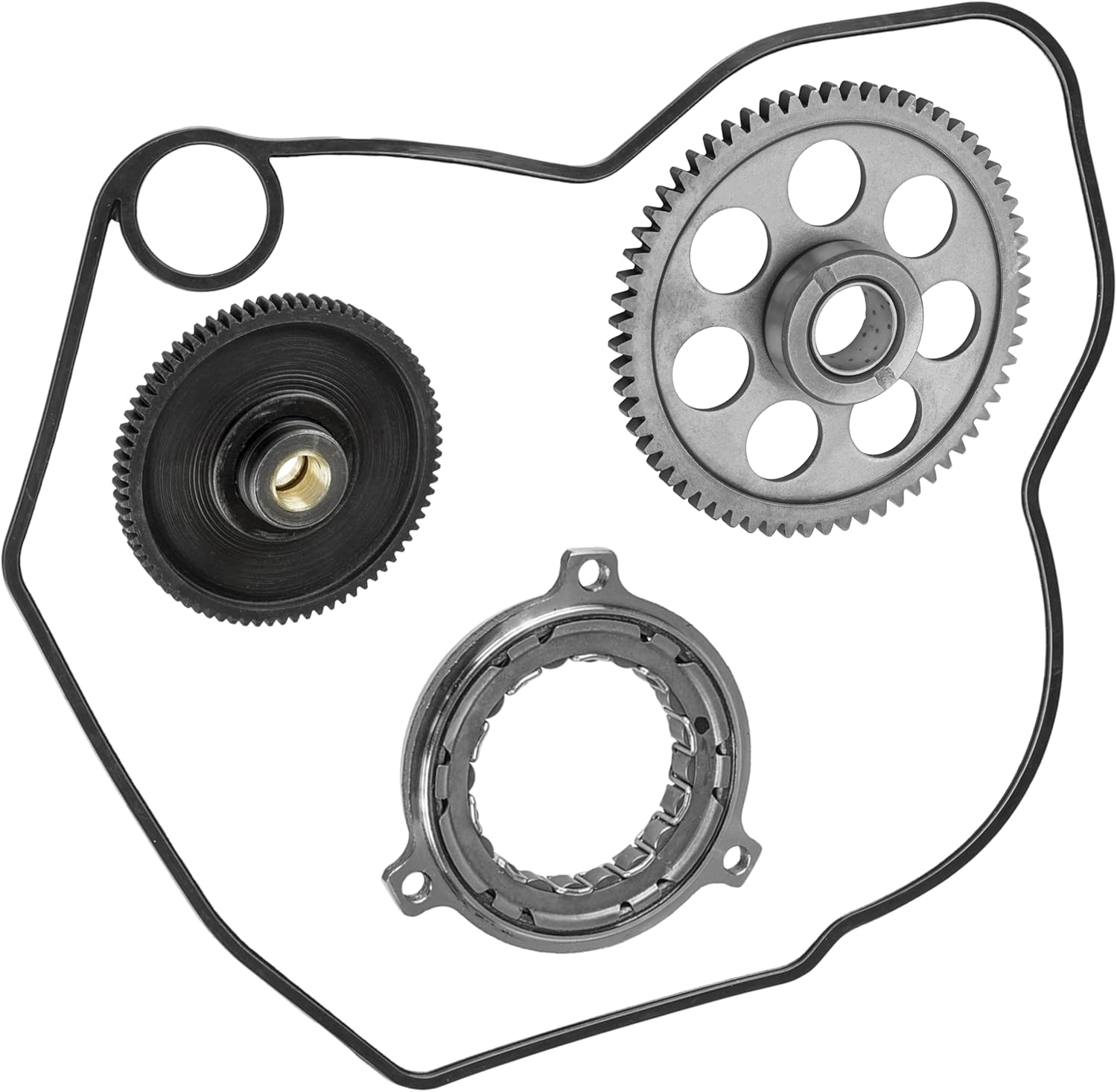 Starter Clutch Gear Idler With Gear and Bearing Sprag Compatible with Polaris RZR 570 2013-2020 / Ranger ETX 2015-2016 6230561