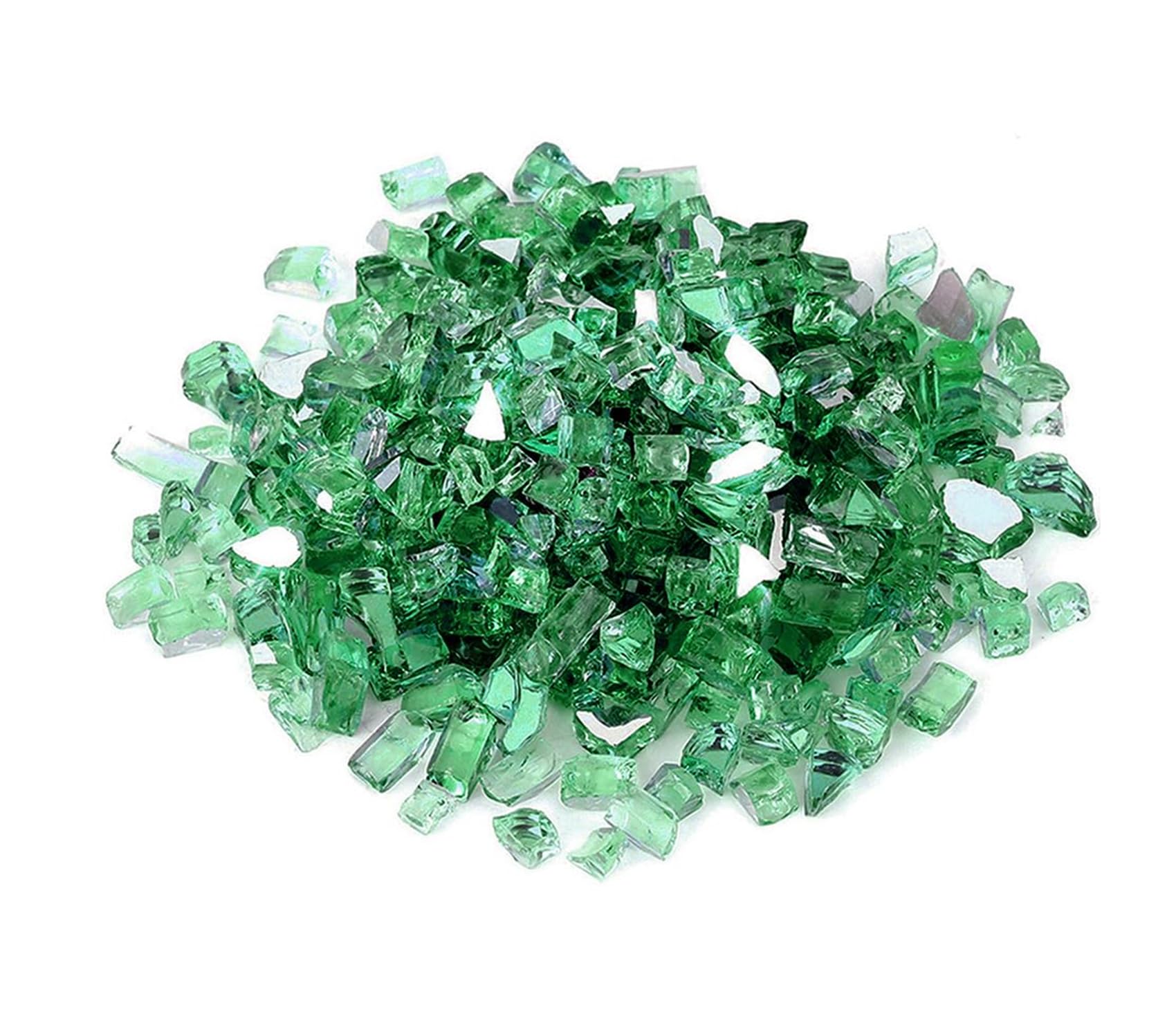 Mr. Fireglass Light Green Reflective Fire Glass