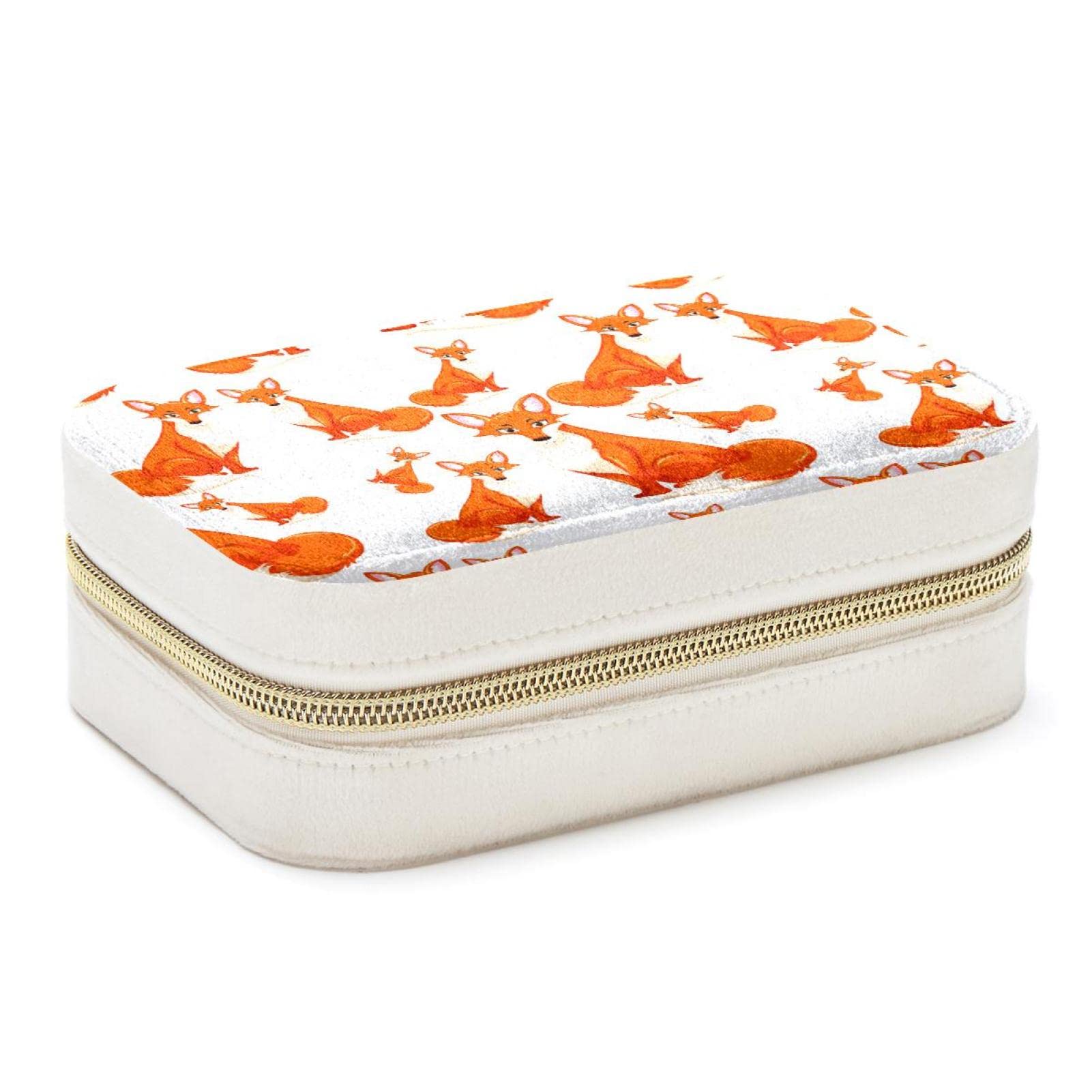 Boîte à bijoux de voyage Red Fox portable pour bagues et colliers