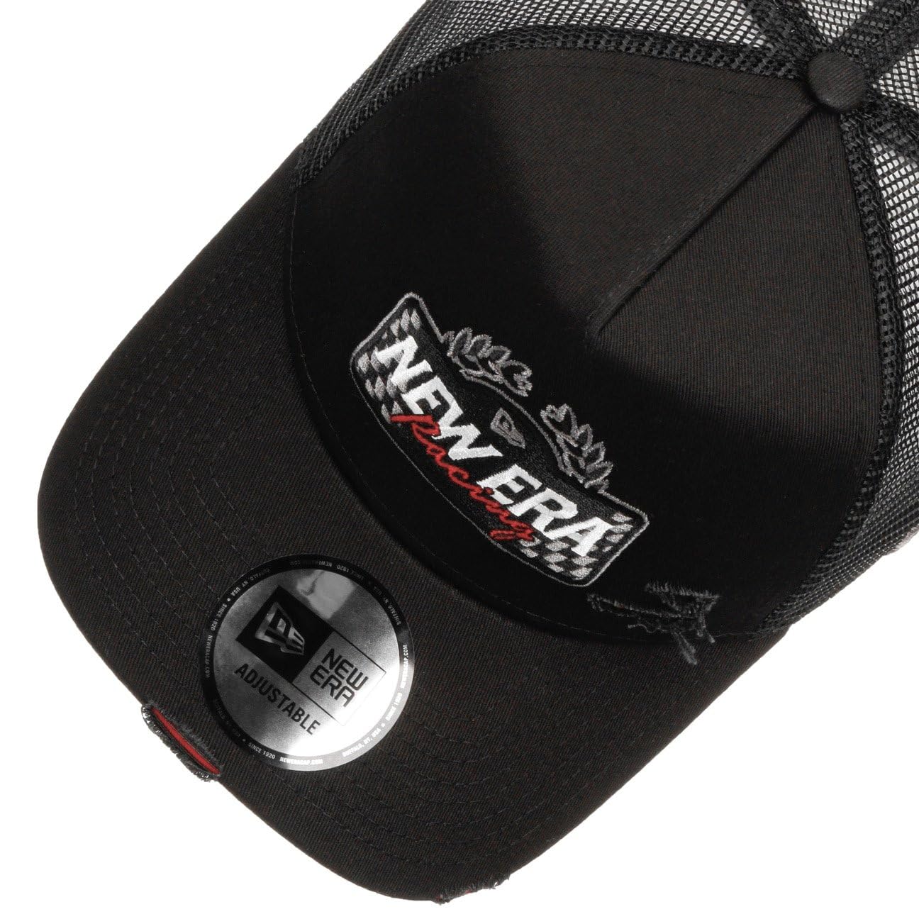 New Era NE Motorsport Trucker Gorra ajustable NE Racing Negro
