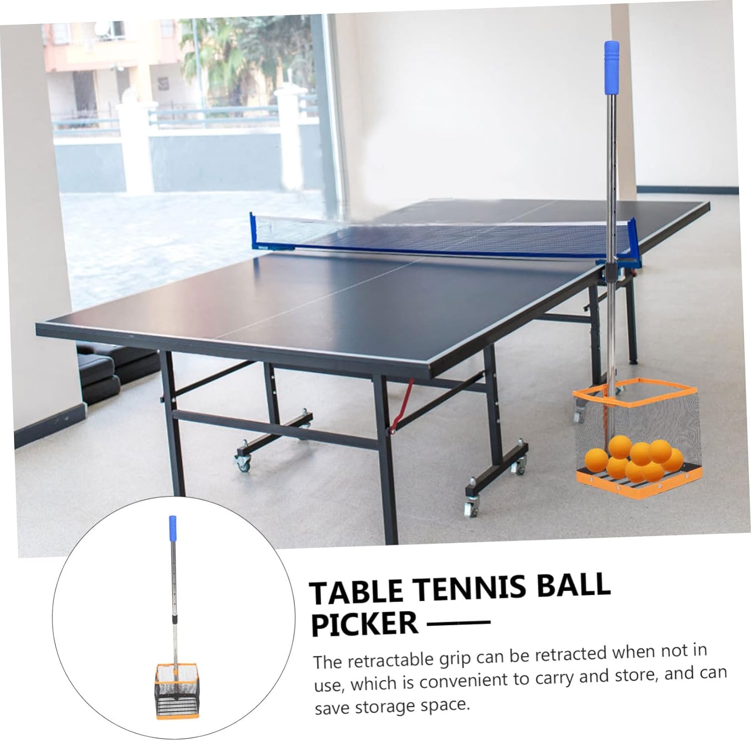 Table Tennis Ball Picker Retriever Capacity for Collection and Training