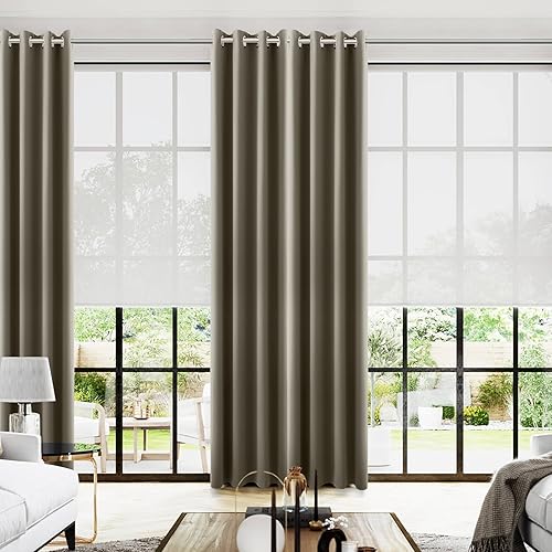 Miniatura 91 de KOUFALL Cortinas opacas doradas de lujo para sala de estar, elegantes cortinas de 84 pulgadas de largo, cortinas Doradas para Sala Elegantes Oro