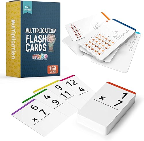 Miniatura 8 de merka Tarjetas didácticas educativas Estados y presidentes de EE. UU., Datos de multiplicación (para números 0-12) y hechos de división (para