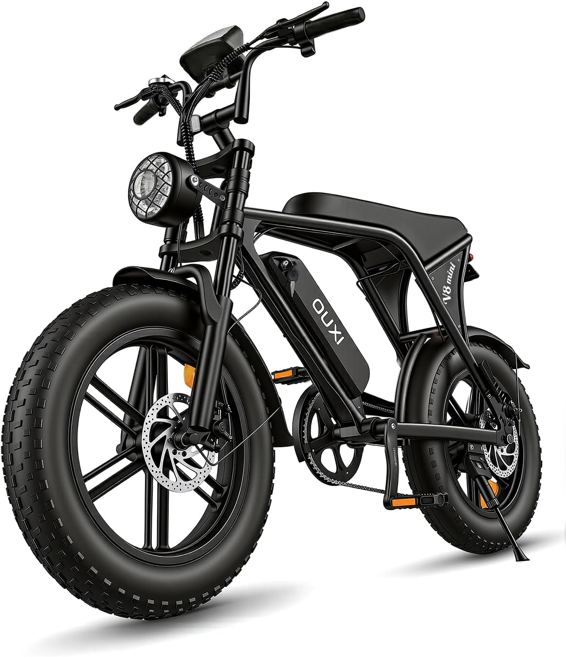 V8 Series Electric Bike for Adults, Ebike Peak 500W/1000W, 20/31 MPH, 10.4/15/30 AH Removable Battery, 16''/20" Fat Tire Electric Bike, 7-Speed Gear Electric Bicycles, Dual Disc Brakes