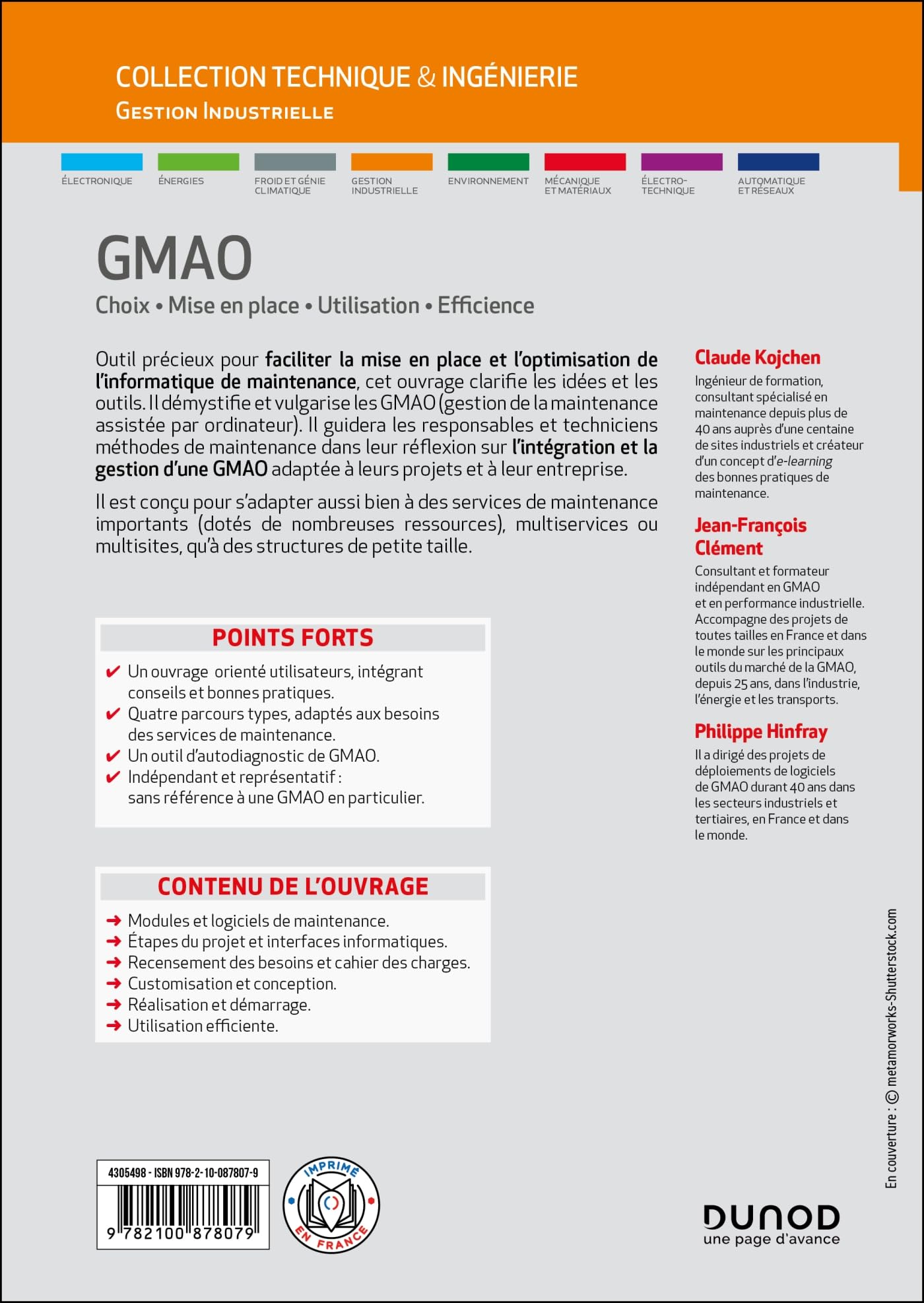 GMAO: Choix - Mise en place - Utilisation - Efficience