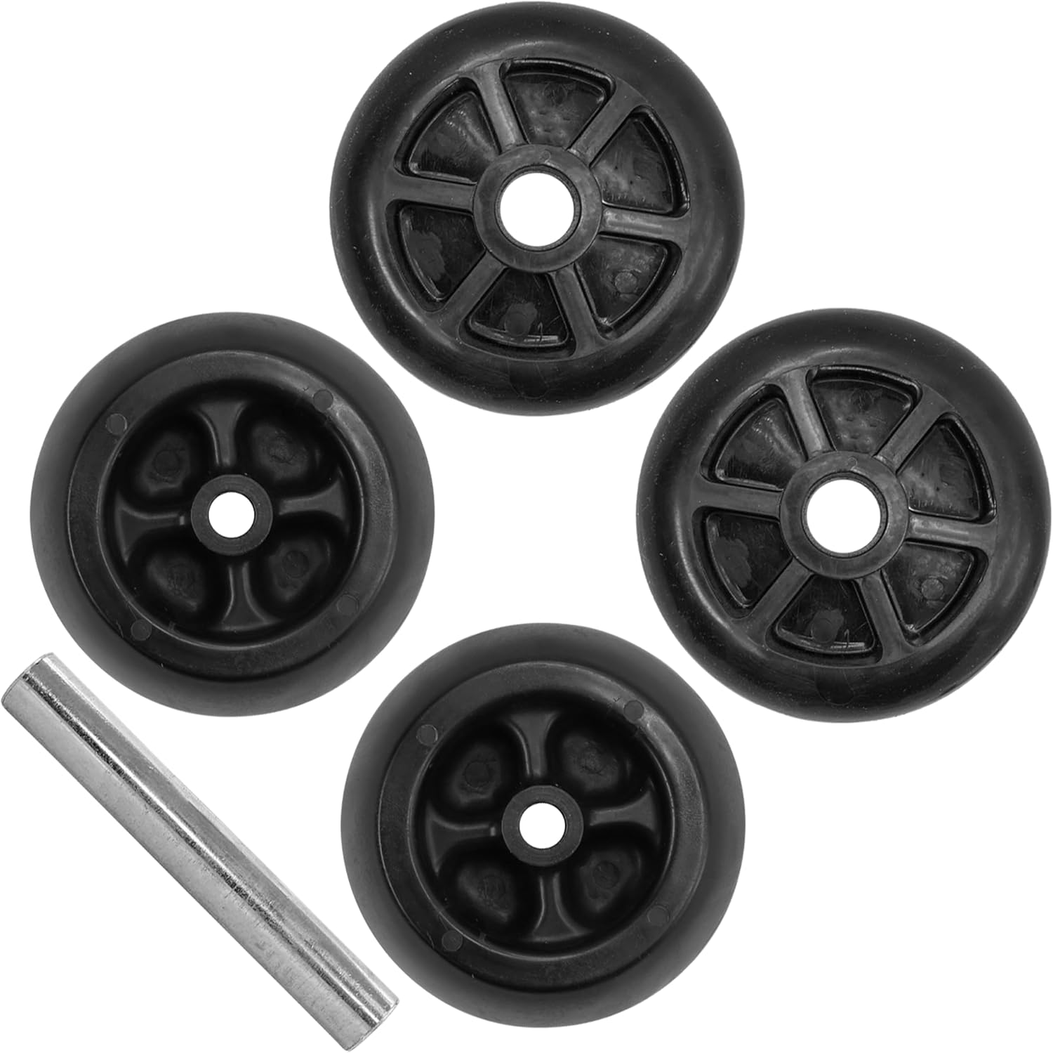 Caltric TCU34060 TCU27152 UC28193 TCA22703 Deck Wheels Kit Compatible with John Deere Z720E Z730M Z735E Z740R Z760R MidDuty ZTrak Mower