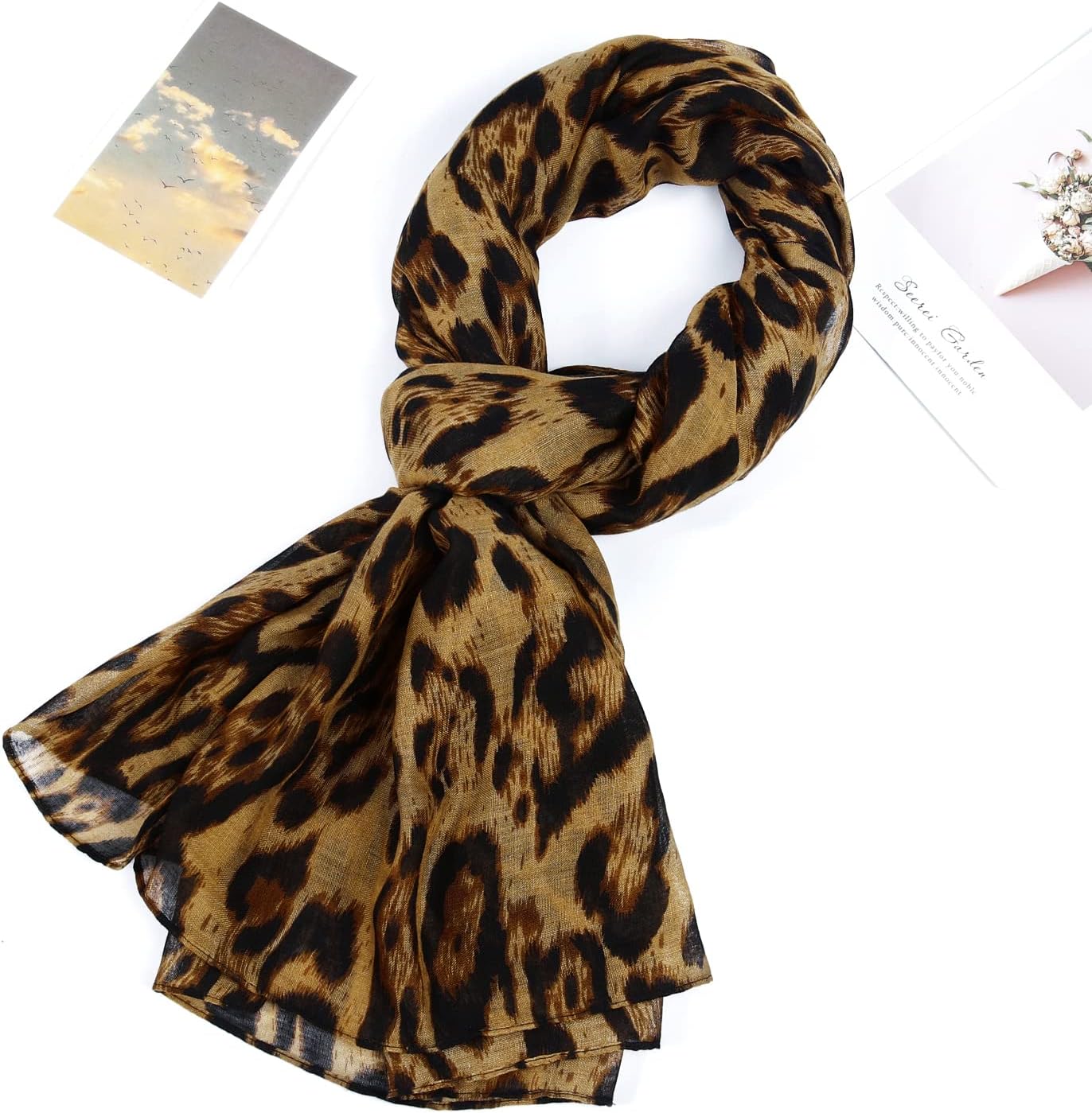 E-Clover Fashion Scarf for Women Lightweight Scarves Shawl Wrap for Spring/Summer Winter - Image 8