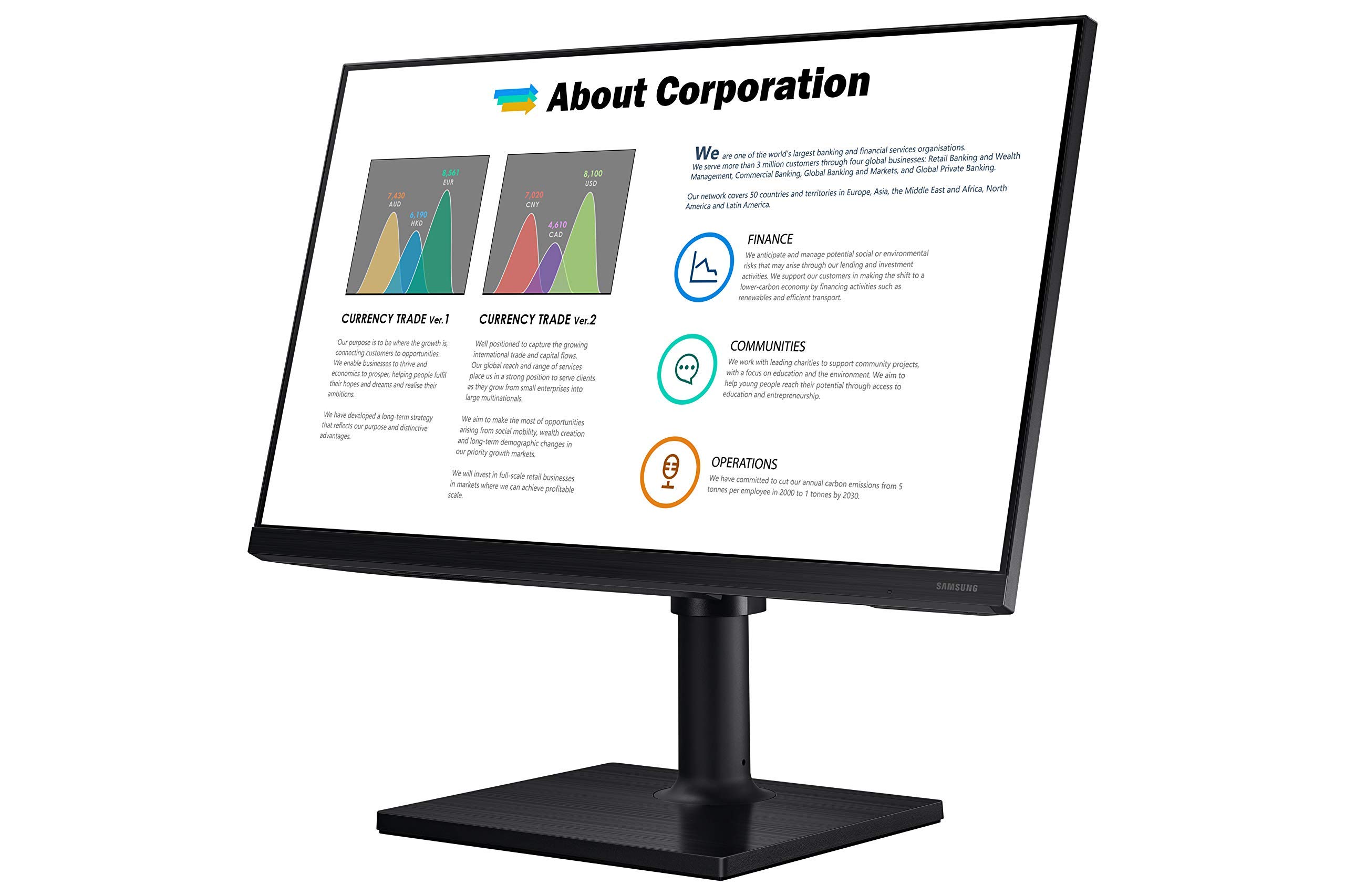 Amazon.com: Samsung Business FT450 Series 27 inch 1080p 75Hz IPS Computer  Monitor for Business with HDMI, DisplayPort, USB, HAS Stand (F27T450FQN)  (Renewed) : Electronics