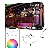 Nanoleaf Matter Essentials, Catena Luminosa Esterno Starter Kit 30M LED RGBICW