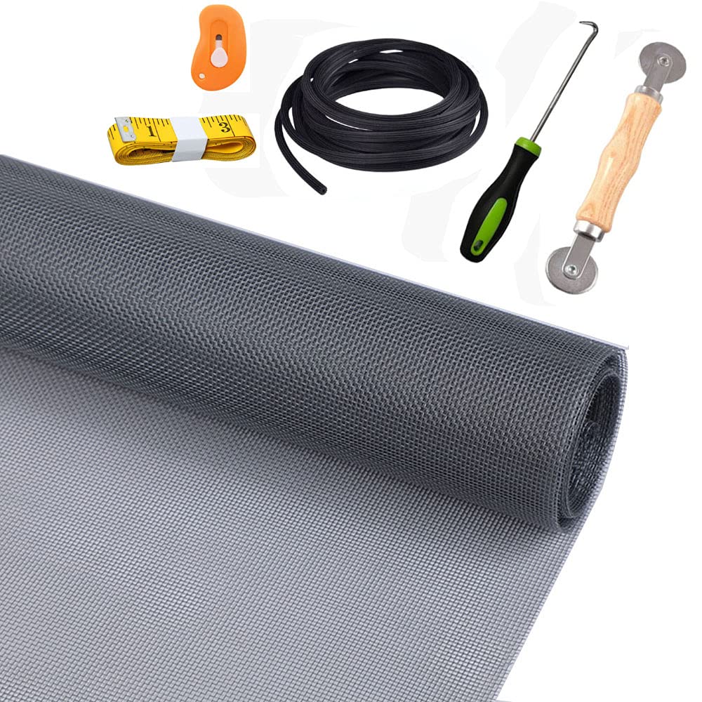 Buy Screen Repair Kit for Window or Door, Adjustable Fiberglass Screens