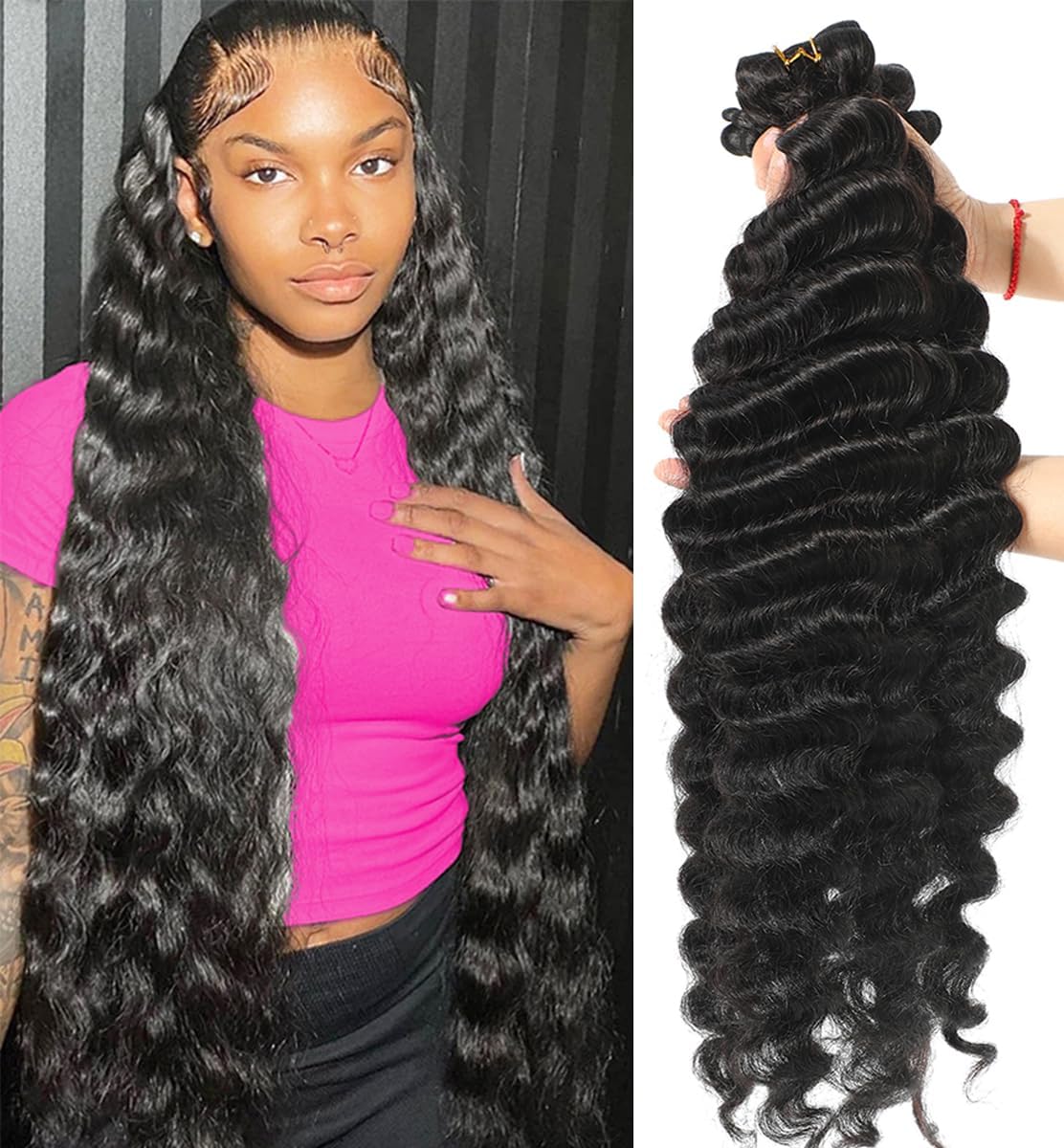 Straight Human Hair Bundles Raw Hair Bundles 100% Human Hair Extensions Natural Black Brazilian Hair Weave Bundles Fast Shipping
