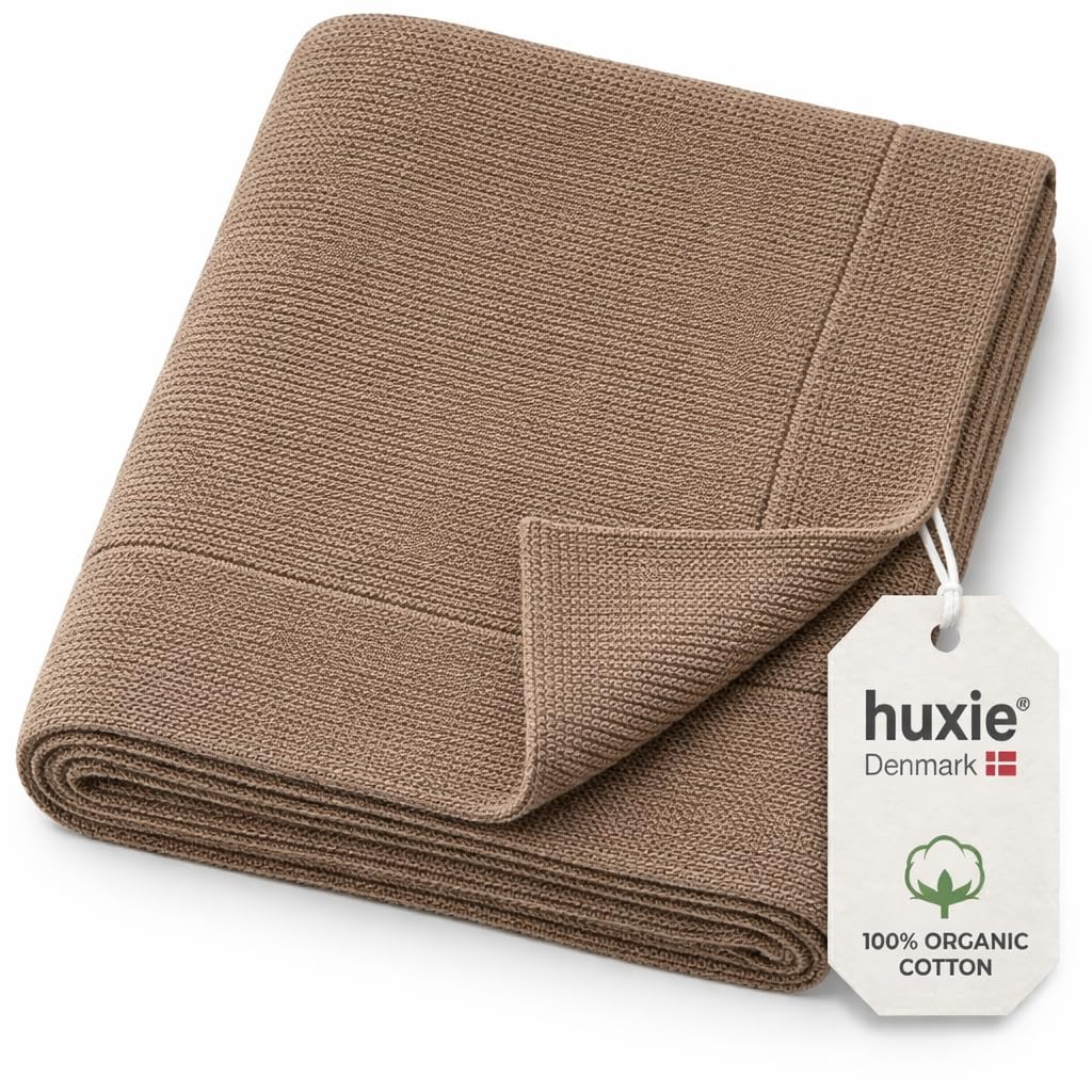 Ultra Soft Knit Baby Blanket – 100% Organic Cotton, Newborn Quilt