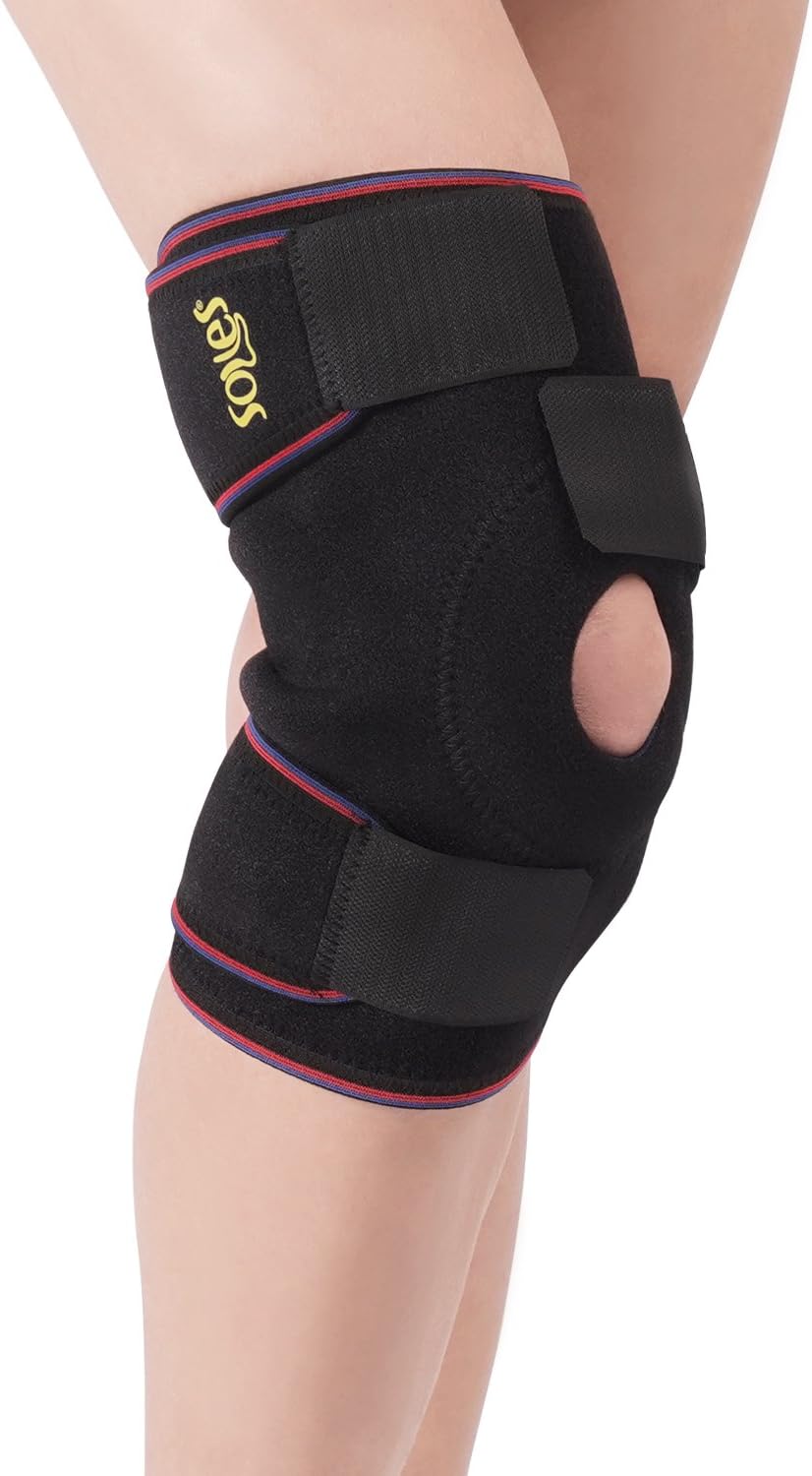 SOLES Ligament Knee Support Award Winning Adjustable Fit & Maximized Durability – Incredibly Comfortable, Made of Breathable Neoprene - Sweat Free Compression Brace for Daily Comfort & Relief
