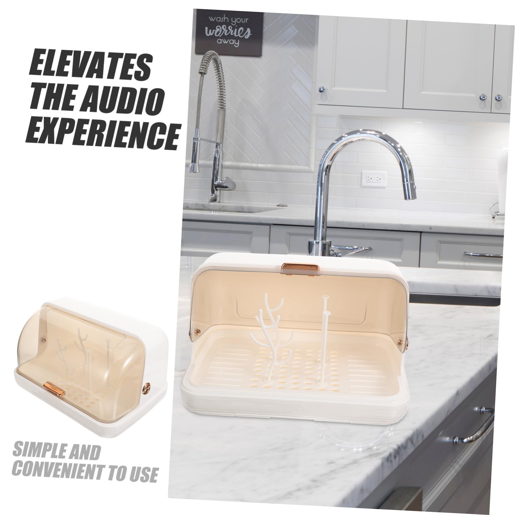 Hohopeti Portátil para Biberones y Vasos Organizador De Cocina Diseño Elegante Fácil De Limpiar Compatible Varios