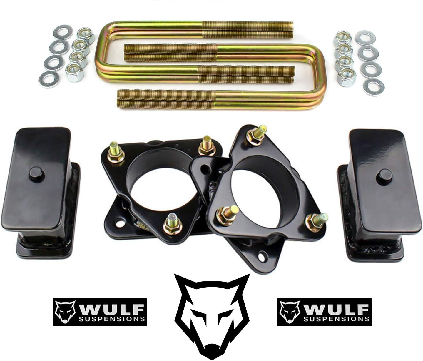 WULF 3" Front 3" Rear Lift Kit compatible with 2007-2018 Chevy Silverado GMC Sierra 2WD 4X4