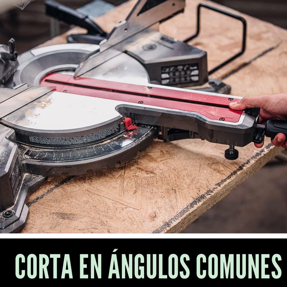 Amazon.com: Sierra de inglete deslizante compuesta de doble bisel