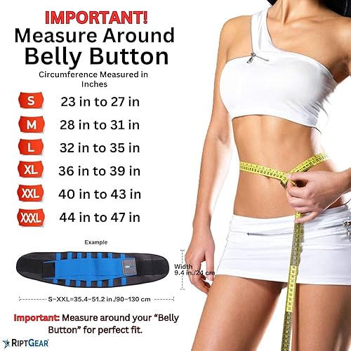 Miniatura 3 de RiptGear Soporte lumbar para hombres y mujeres, diseñado para apoyar la parte inferior de la espalda, transpirable, ajustable y antideslizante