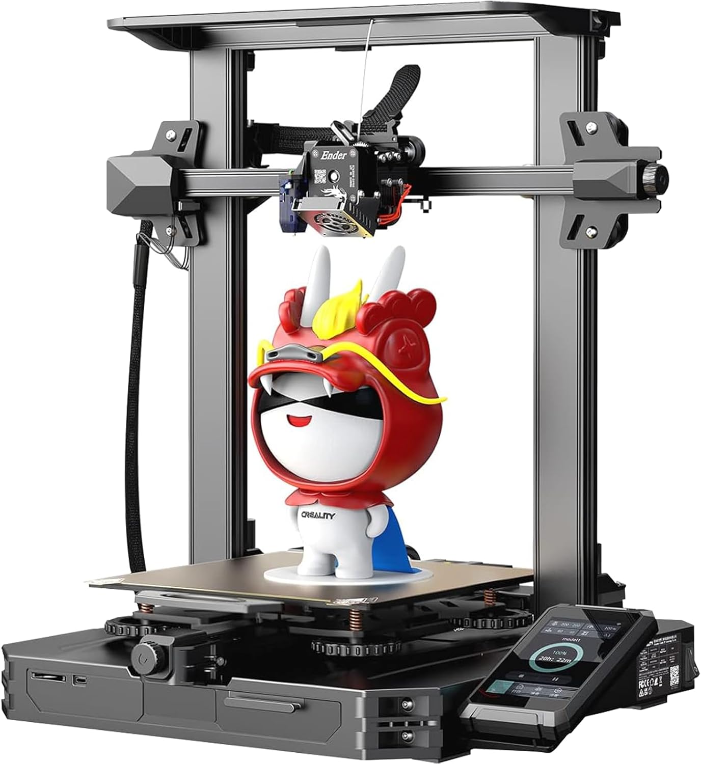 Creality Ender 3 S1 Pro with 200mm/s Printing Speed, Sprite Direct Extruder CR Touch Auto Leveling 300C High-Temp Printing, Dual Z-axis Screw Printing Size 8.66 * 8.66 * 10.63''