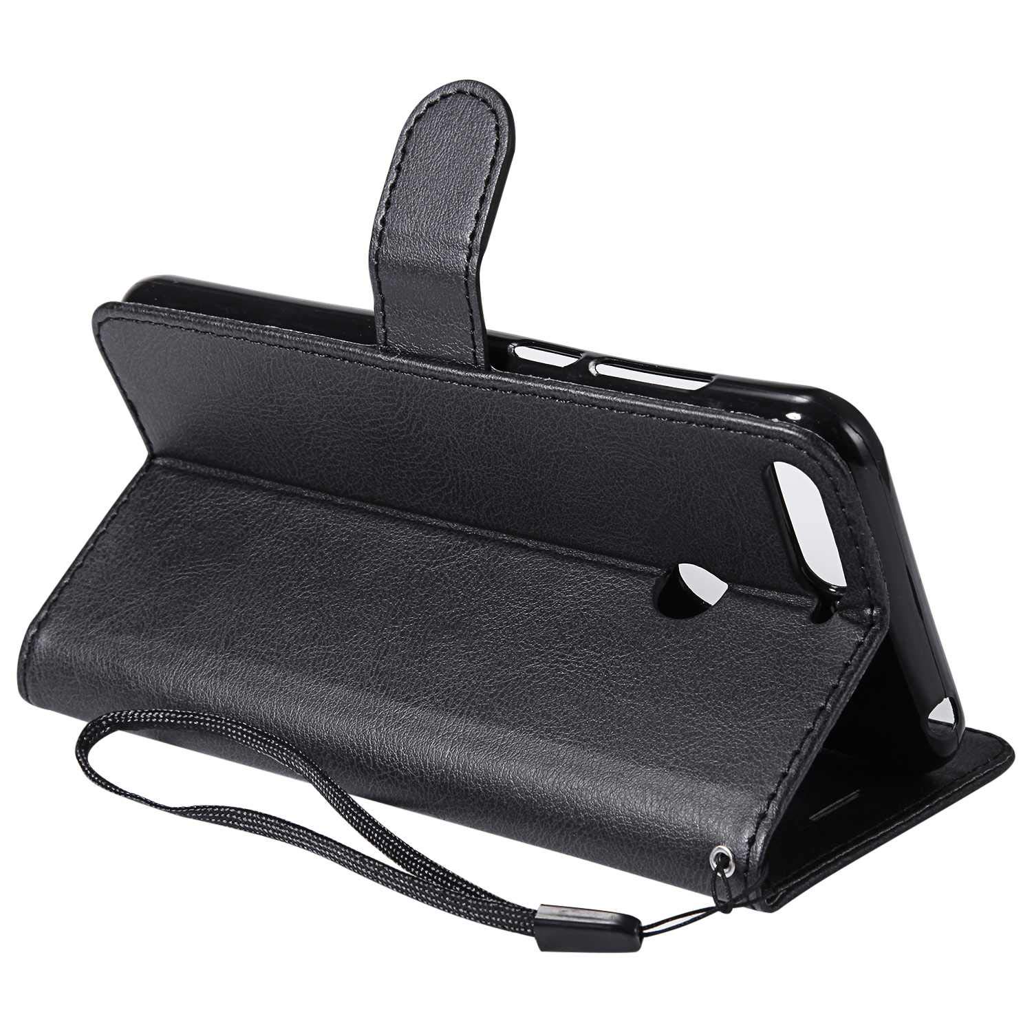 Custodia Multifunzione Cover Per Wiko T10, Custodia Portafoglio Pelle Sintetica Con TPU Custodia Protettiva Multifunzione