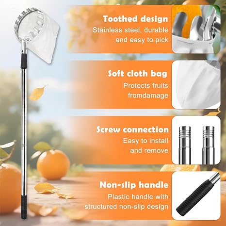 4.2M Apple Picker with Telescopic Handle