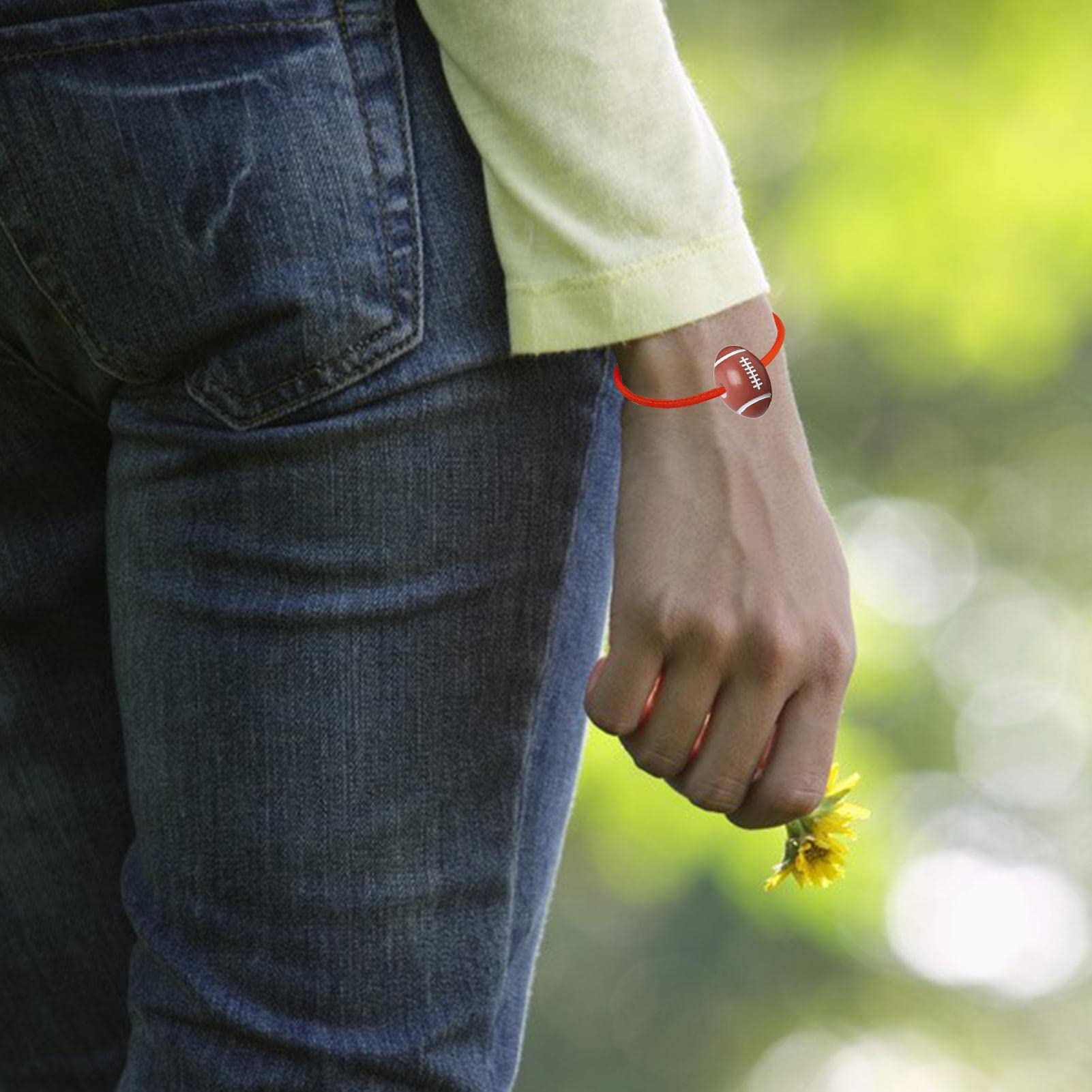 150 Stück Fußball-Perlen Aus Acryl - DIY Schmuckperlen Für Armbänder & Ketten