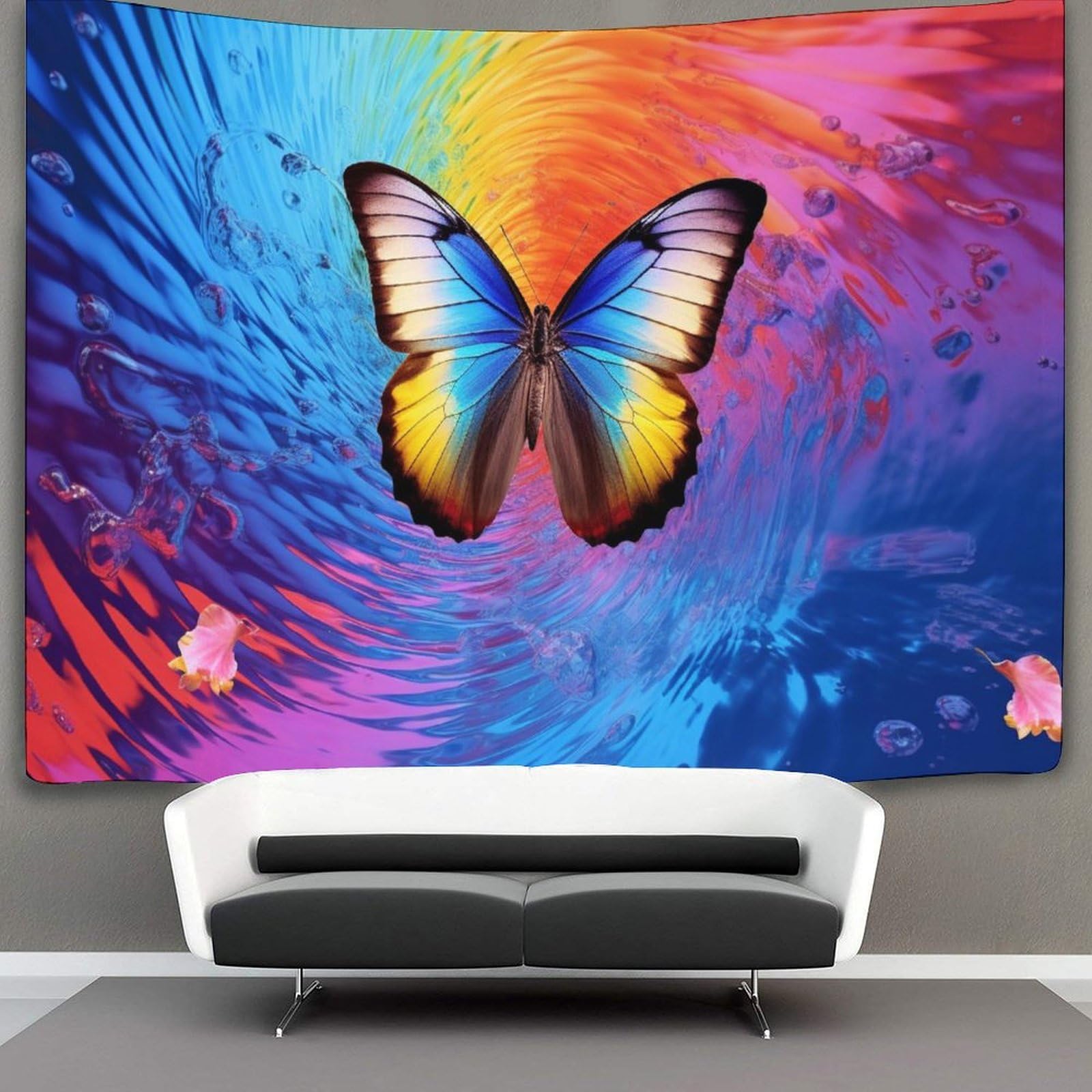 kaiyun Tapestry Wall Hanging Butterfly Art for Bedroom Living Room Dorm Decor 70cmx100cm