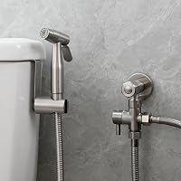 CIENCIA Bidet Kézi Zuhanyzó Rozsdamentes Acél WC Sprayer Shattaf Szett 2