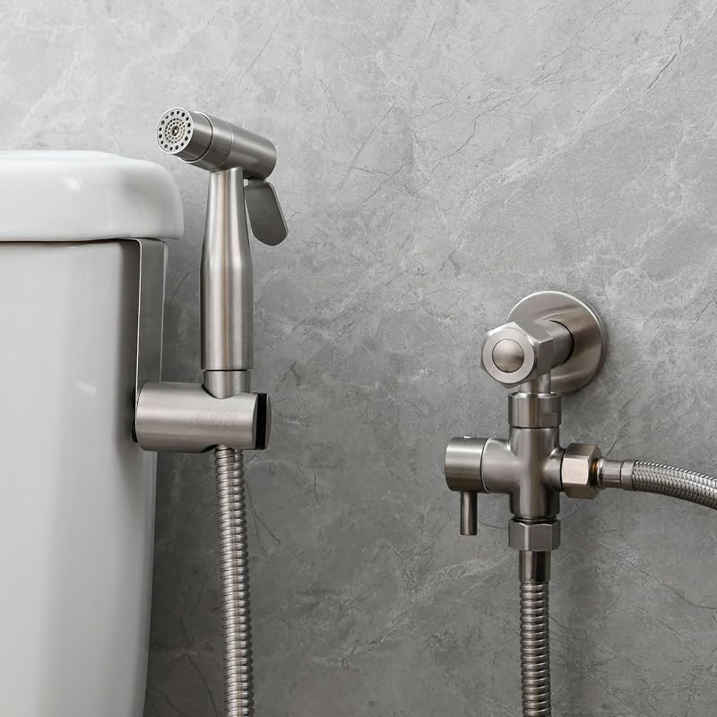 CIENCIA Bidet Kézi Zuhanyzó Rozsdamentes Acél WC Sprayer Shattaf Szett