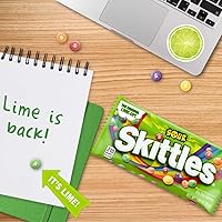 Vista 6 de Skittles Caramelos con sabor agrio, 1.8 onzas
