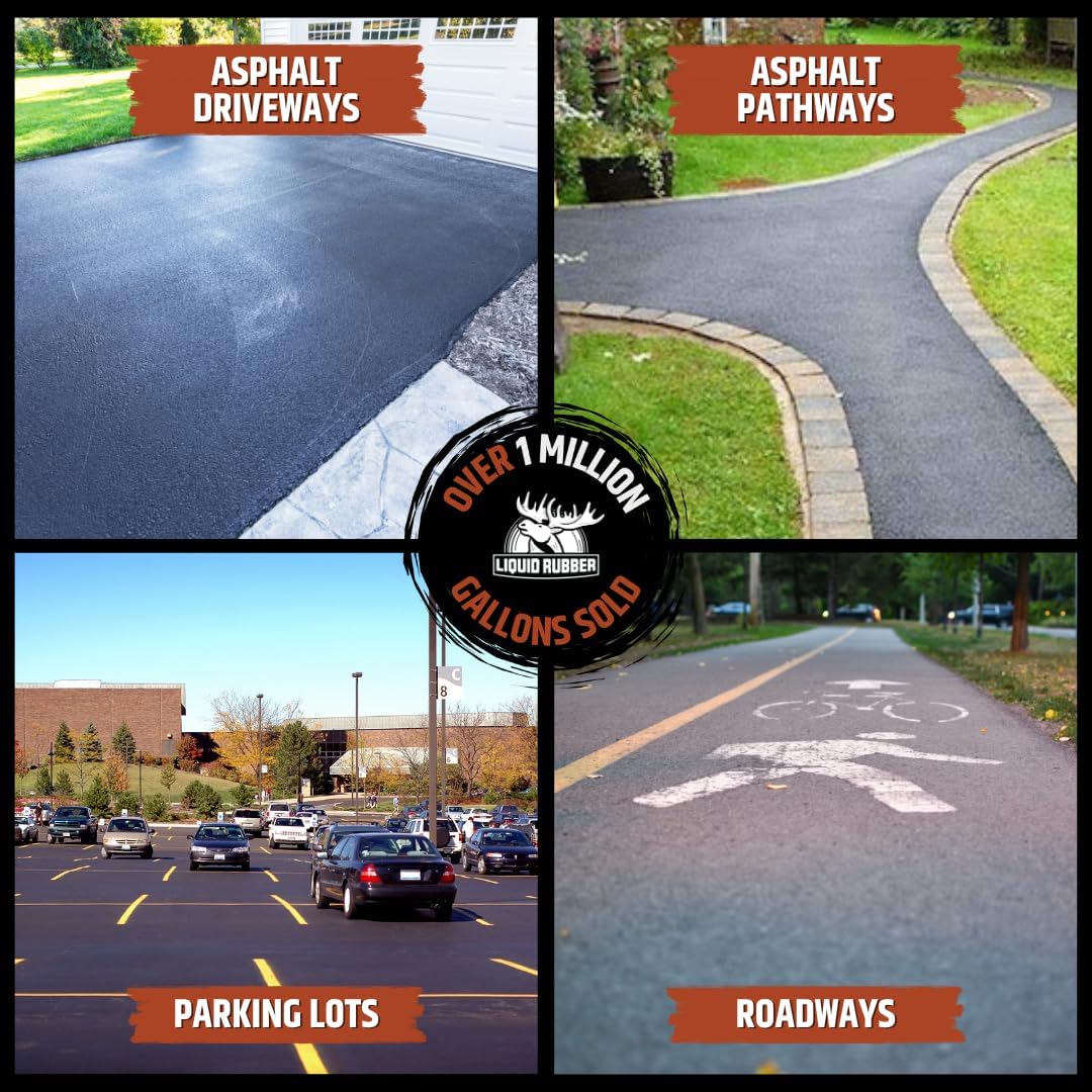 Examples of asphalt surfaces for sealant application