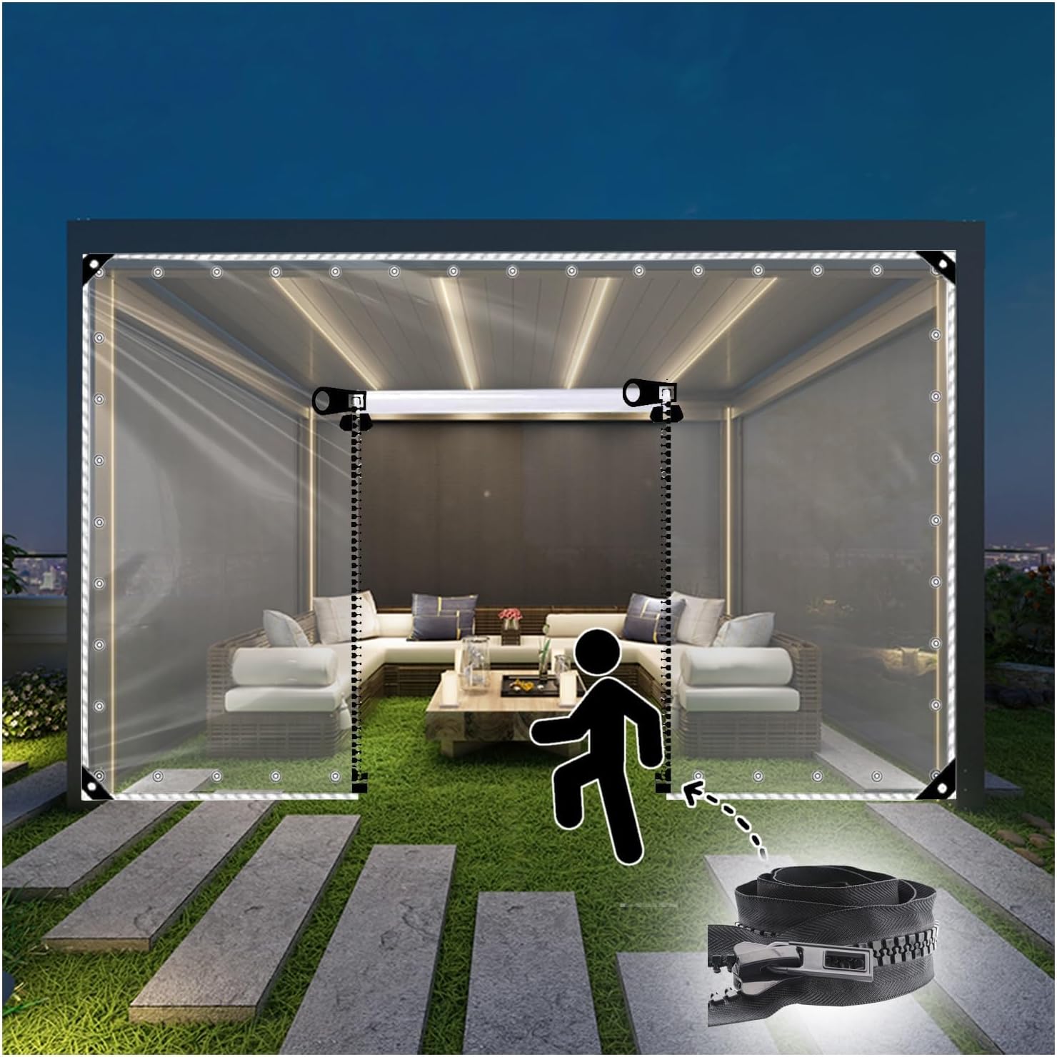 防水シート カバー 床 池 車 庭 ベランダ 屋根 野外 工事 黒