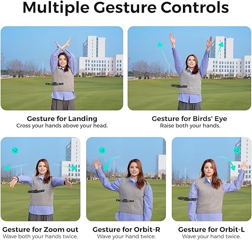 Miniatura 23 de HOVERAir Dron X1 con cámara, dron con cámara autónoma con modo Follow Me, mini dron plegable con captura de video HDR, despegue de palma, rutas