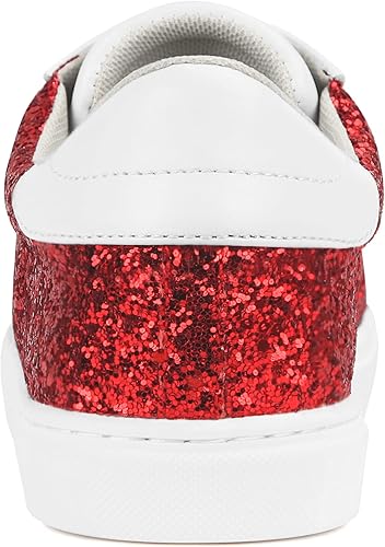 Miniatura 5 de Party Zapatos deportivos con diseño de estrella, para mujer, con cordones y caña baja, cómodos y acolchados, para caminar