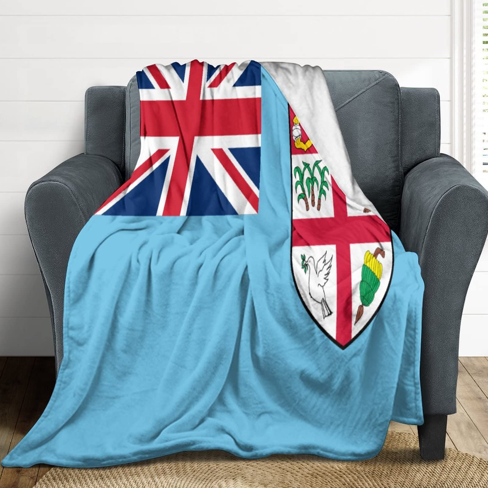 Couverture de lit Fiji en peluche de flanelle pour un confort supérieur au lit