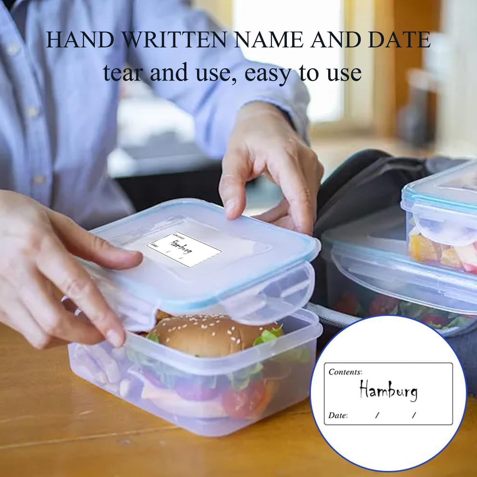 TANGJJY 200 Gefrieretiketten - 60x30mm Abziehbar & Wasserfest