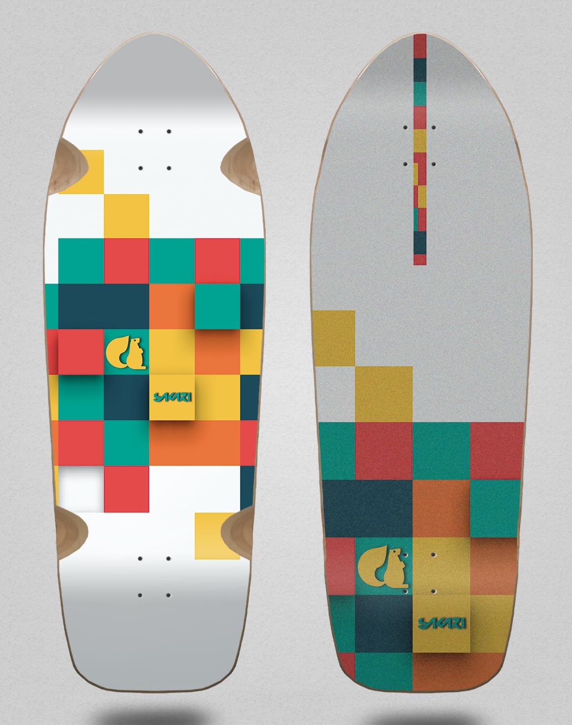 Sakari surfskate Deck Tabla monopatin Skate Skateboard - Pinax Neme 9.65x30.11 Maple