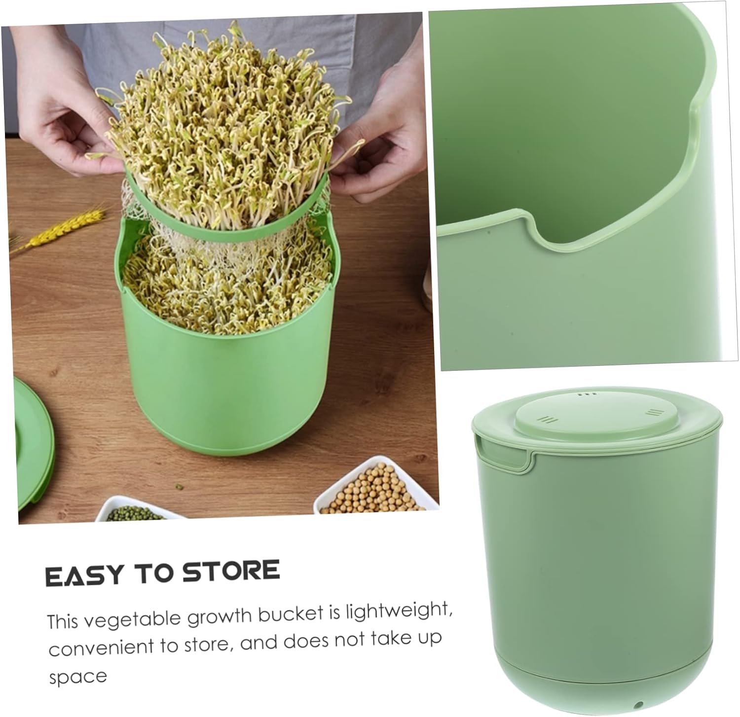 Automatic Bean Sprout Case Sprouting Pot Bean Sprouts Sprouting Kit Germination Tray