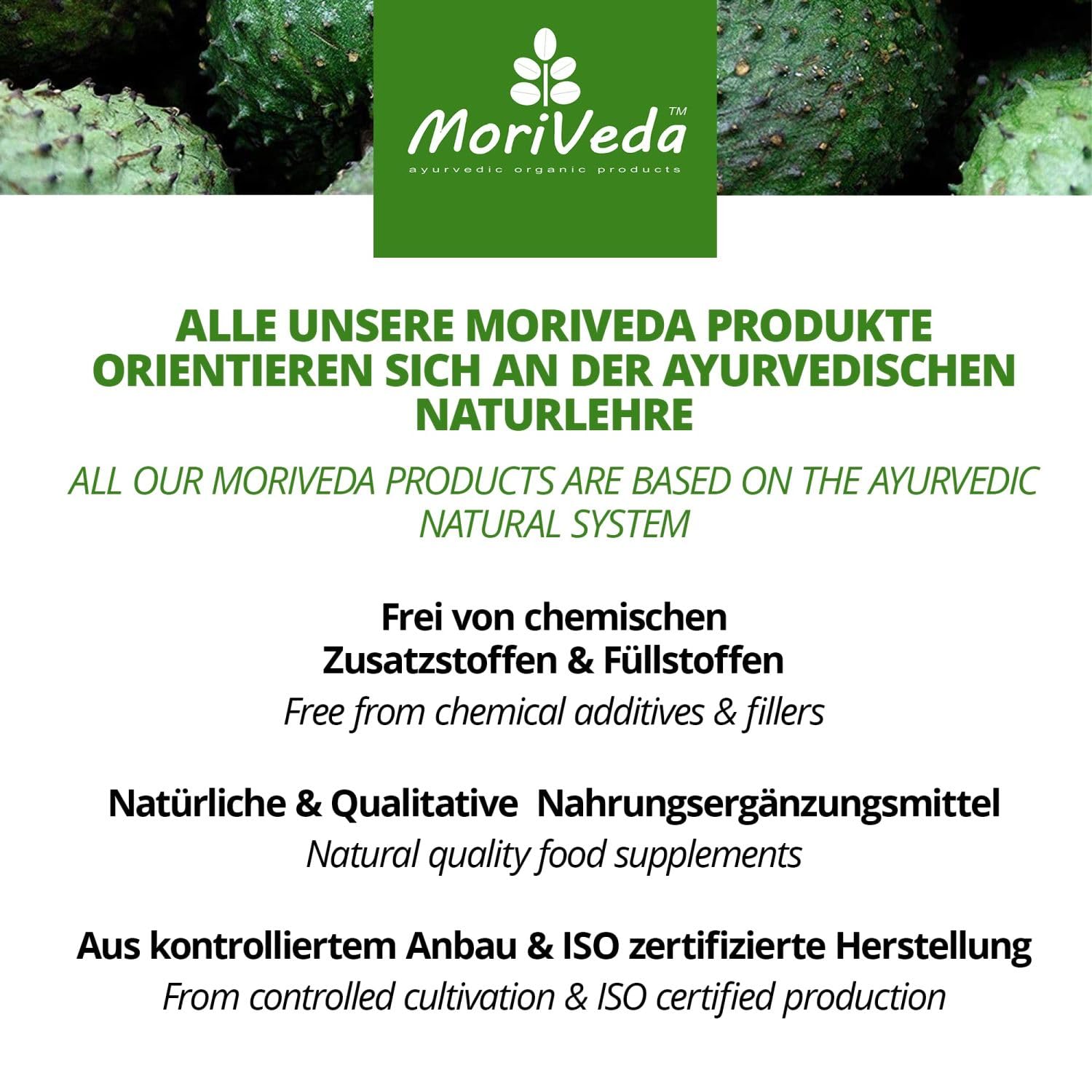 MoriVeda® - Graviola Pressioni I Vegan I Estratto di frutta I 3x 120 Compresse