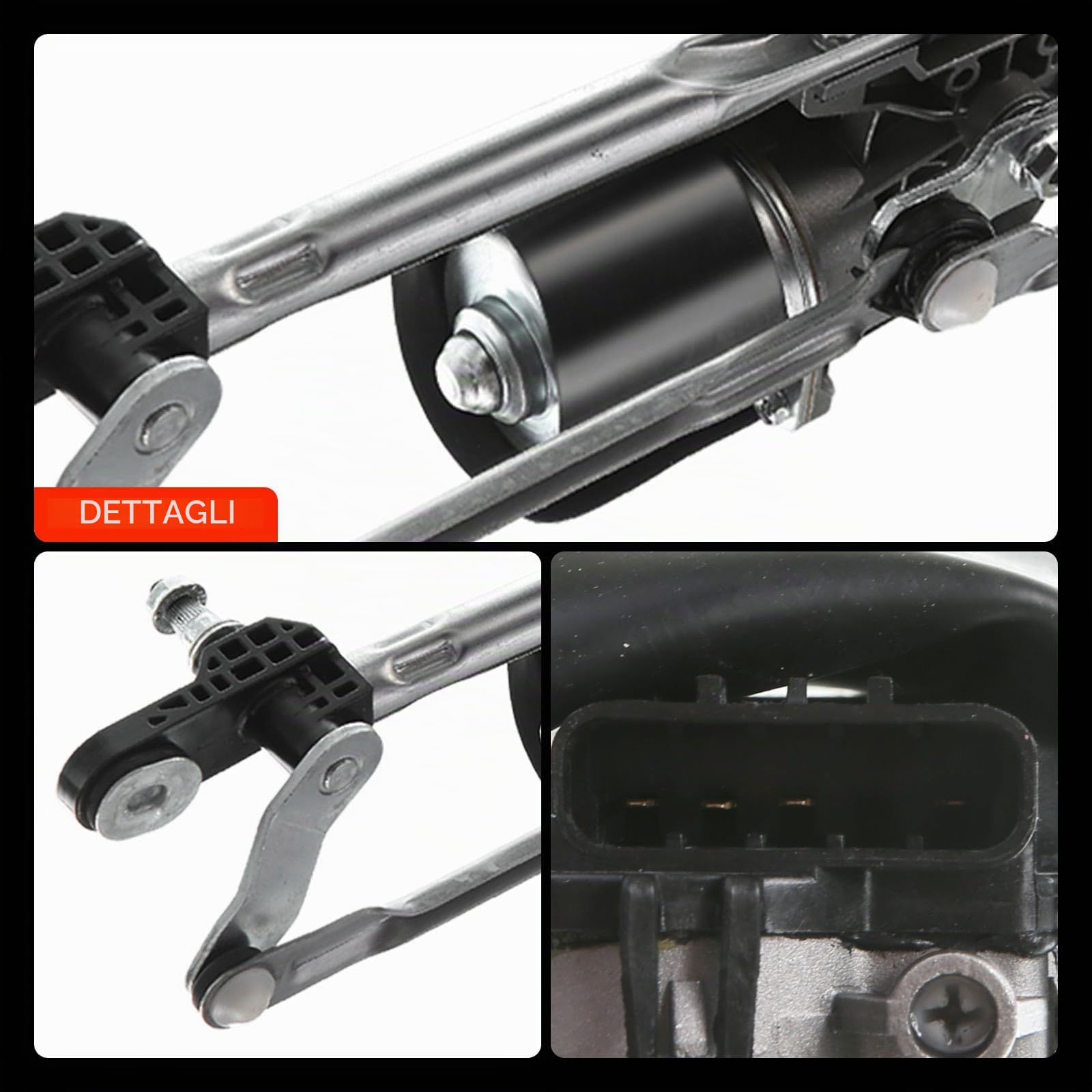 Frankberg Meccanismo tergicristallo con motorino anteriore 46804522 | Compatibile con: 169