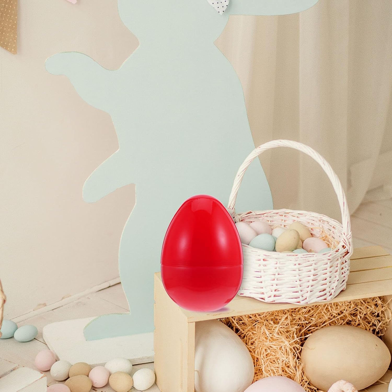 Dark Fillable Eggs, Fillable Easter Eggs Plastic Easter , Basket Stuffers Fillers, for Egg Hunt, Decorations, Toy Egg Basket