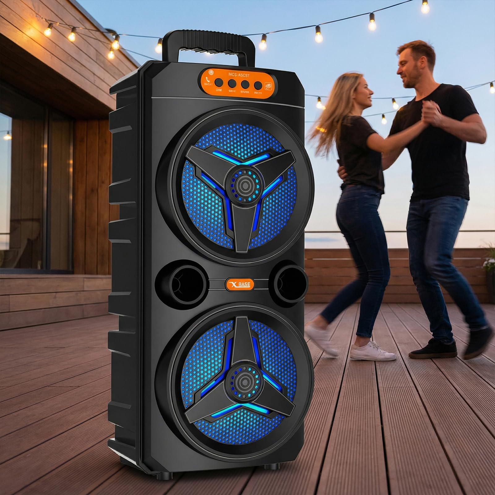 Altoparlante BT con microfono senza fili Karaoke macchina per il campeggio domestico del partito