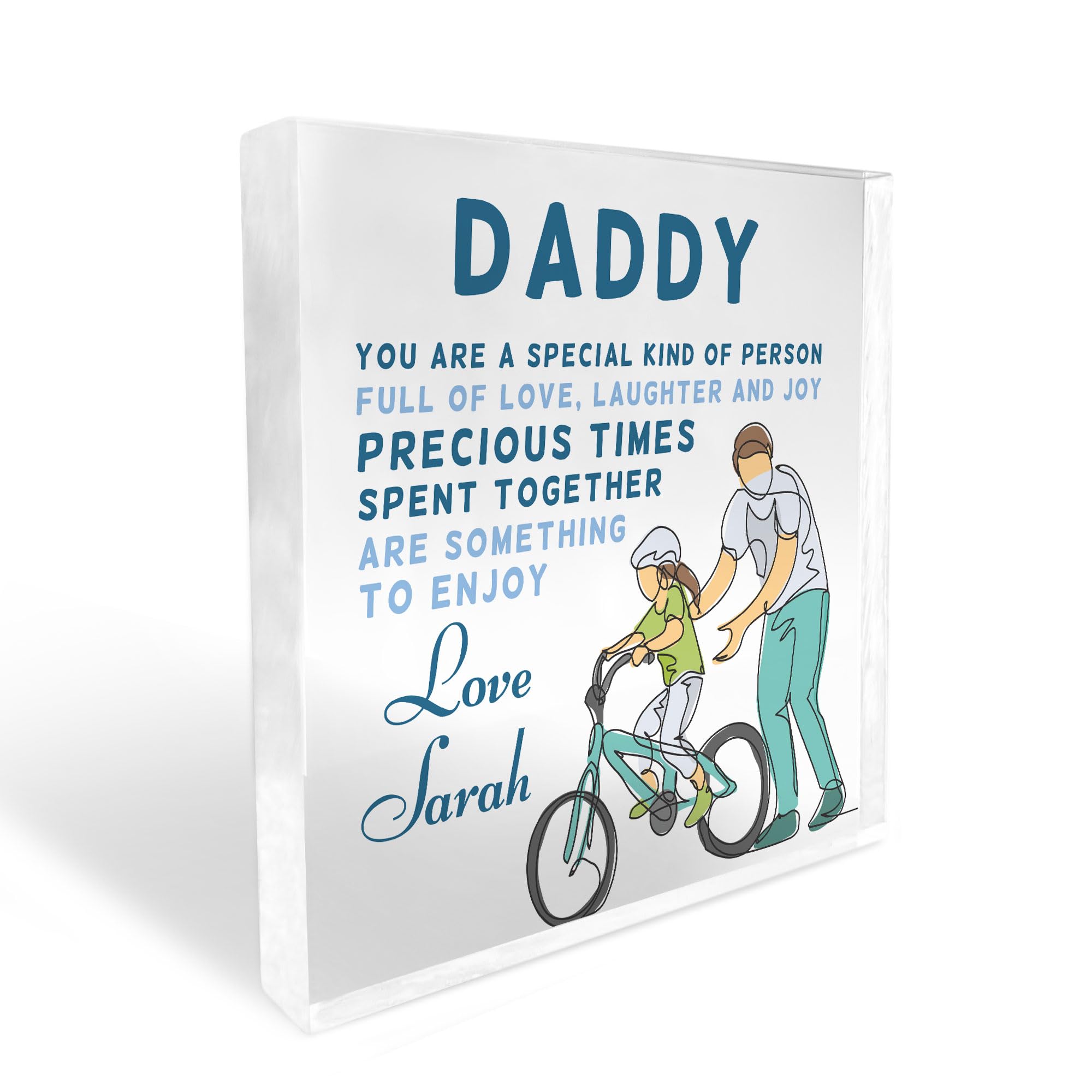 Red Ocean Daddy Gifts For Fathers Day Birthday From Son Daughter Personalised Plaque Dad Poem Gift For Daddy Special Thank You Gift For Him Dad Gifts Daddy Gifts Fathers Day Gift Idea
