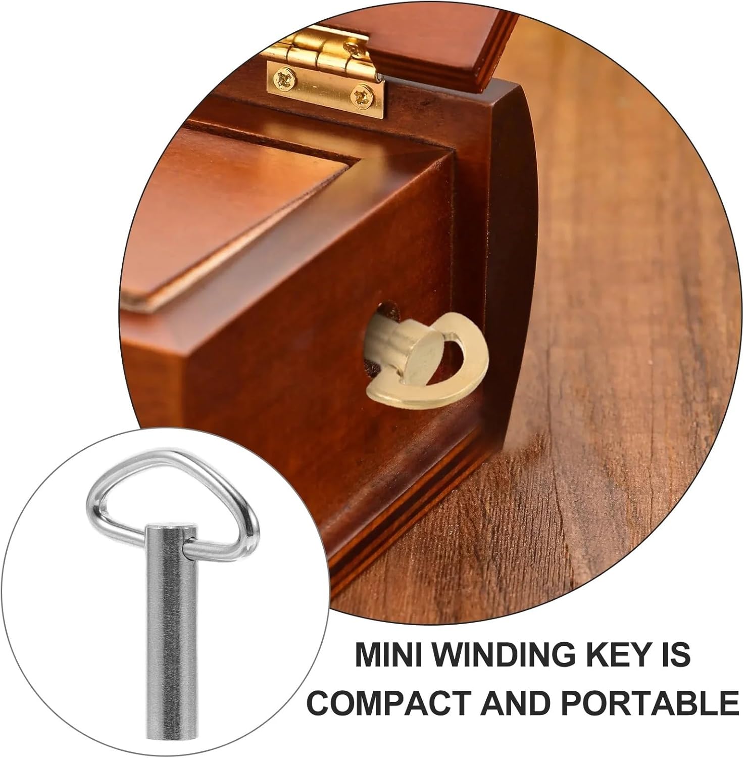 15 Pcs Music Box Replacement Winding Key Metal Mini Clockwork Winder for Mechanical Clock Repair Tool Wind Alarm
