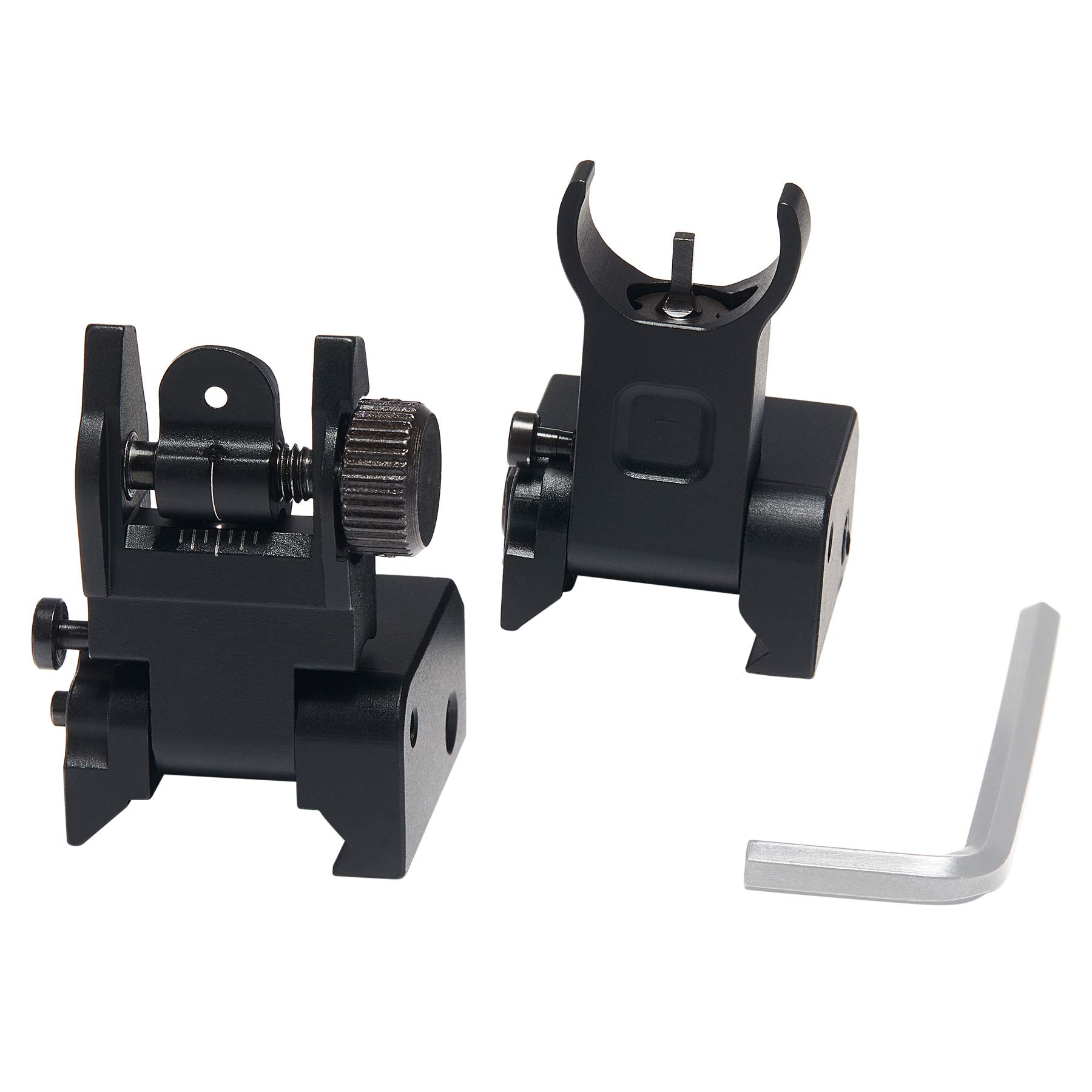 Buy Pinty Flip Up Mil Spec Iron Sights Front and Rear Sight Mounts Set, Design for 20mm