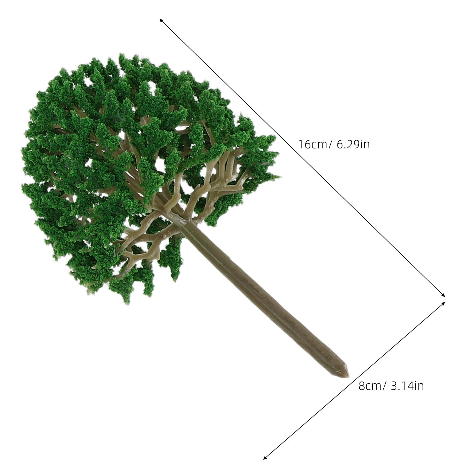 Gatuida 30 alberi modello da 10 a 15 cm - Accessori per diorami di parchi ferroviari e ferroviari, piante finte per lavori artigianali, costruzioni fai da te, architettura, paesaggi e diorami.