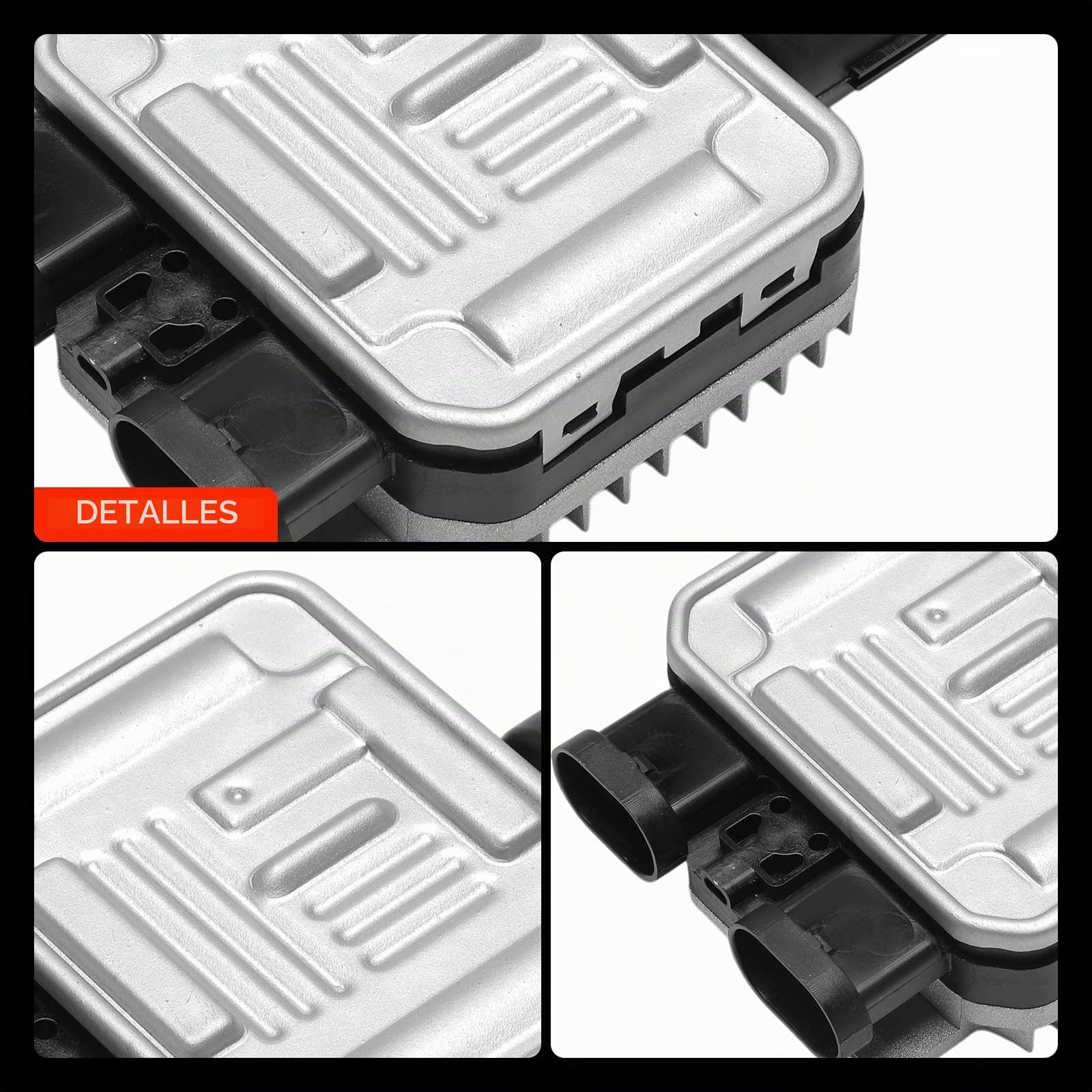 Frankberg Unidad de control del ventilador 4 Polos 7T438C609BA | Compatible con: Galaxy WA6, Caja de tránsito FA, S-Max WA6, J.a.g.u.a.r X-Type Familiar X400, Mondeo IV Berlina BA7