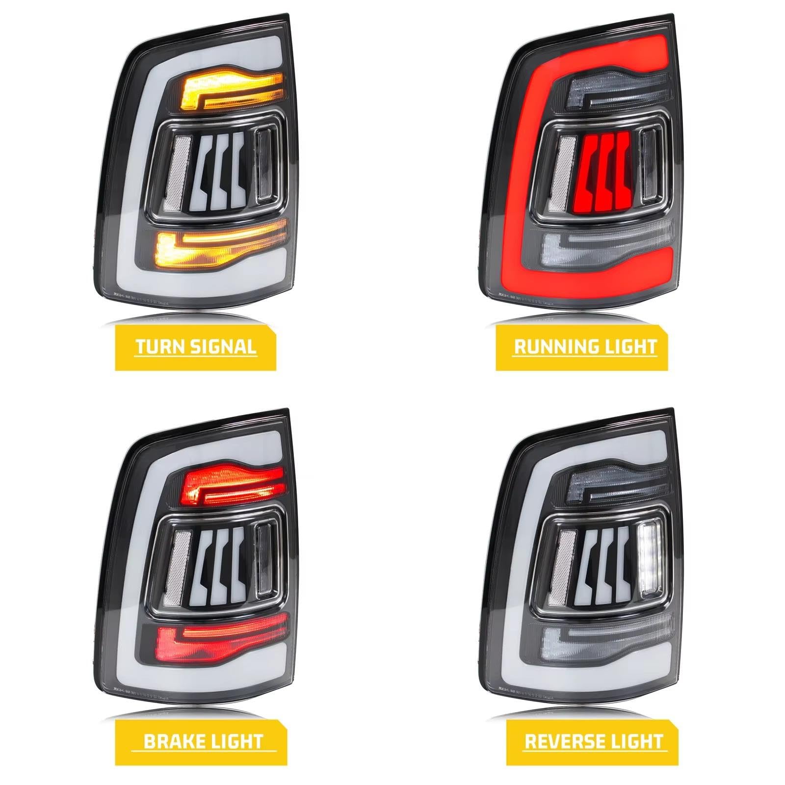 Genérico Para Dodge para Ram 1500 2500 3500 2009-2018 Piloto trasero coche